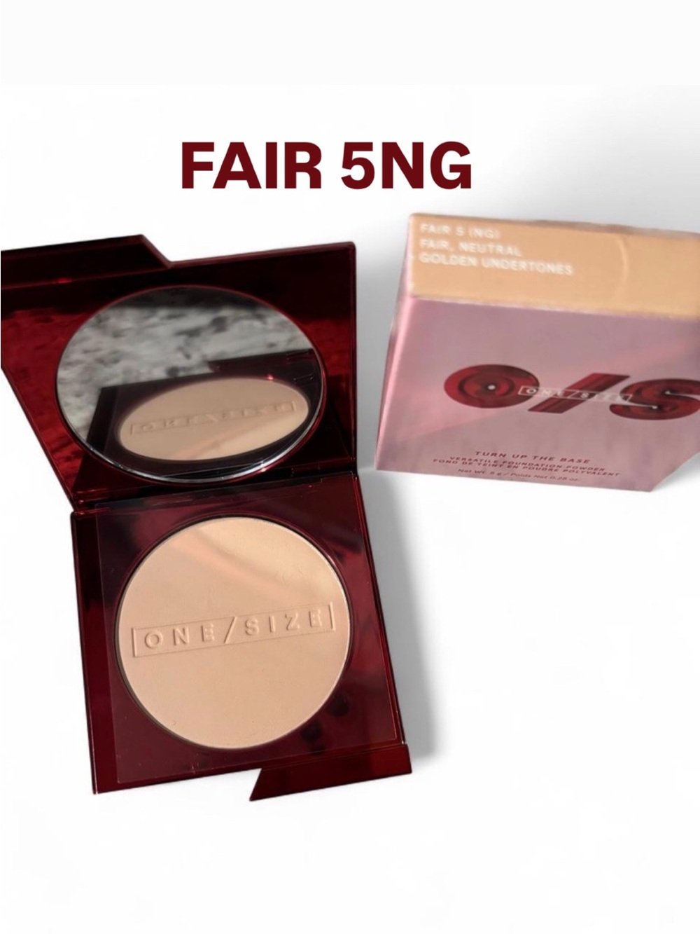 ONE/SIZE Turn Up The Base Powder Foundation Fair 5 NG NIB
